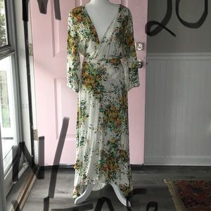 LOVE STICK MAXI WRAP DRESS